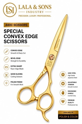 Special Convex Edge Scissor Gold