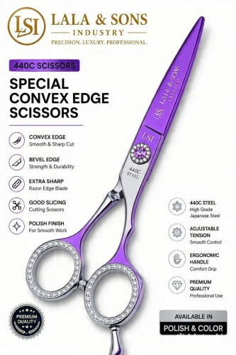 Special Convex Edge Scissor 440C